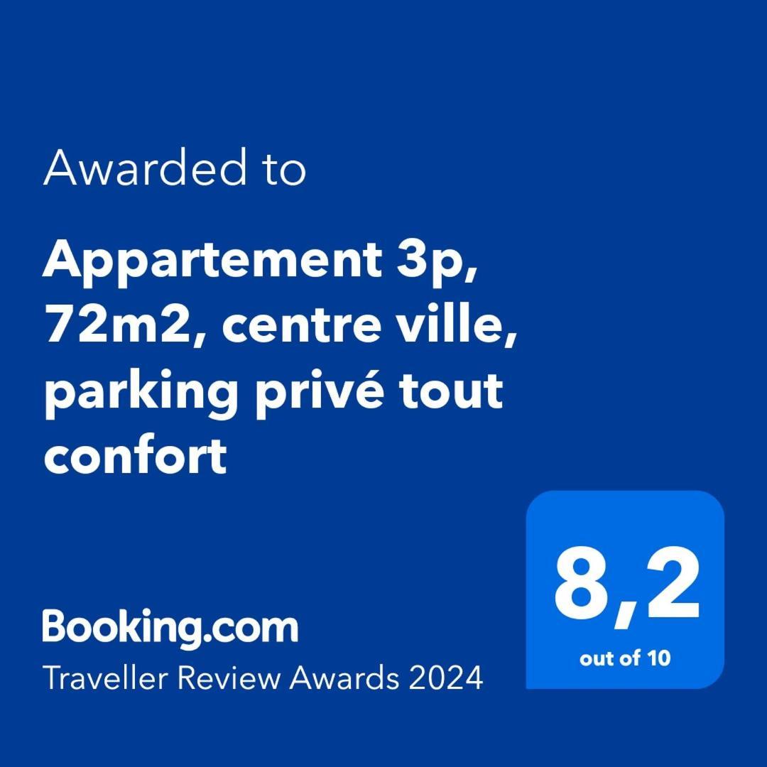 Appartement 3P, 72M2, Centre Ville, Parking Prive Tout Confort بيسكاروس المظهر الخارجي الصورة